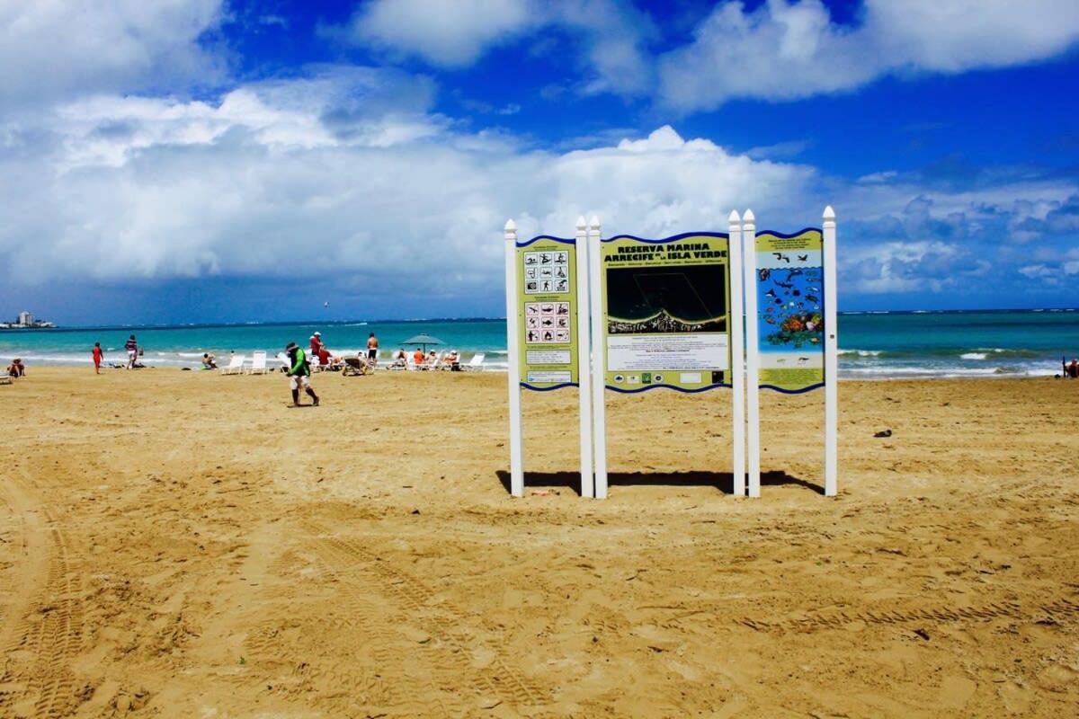 2Br Gem Ocean Front Building Isla Verde Beach San Juan Luaran gambar